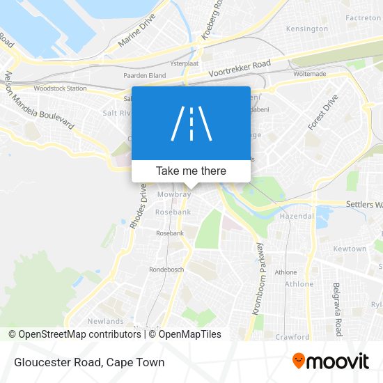 Gloucester Road map