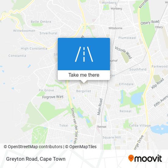 Greyton Road map