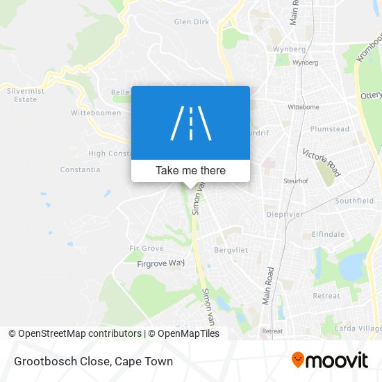 Grootbosch Close map