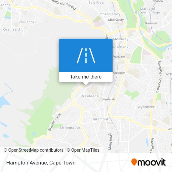 Hampton Avenue map