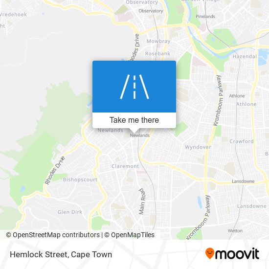 Hemlock Street map