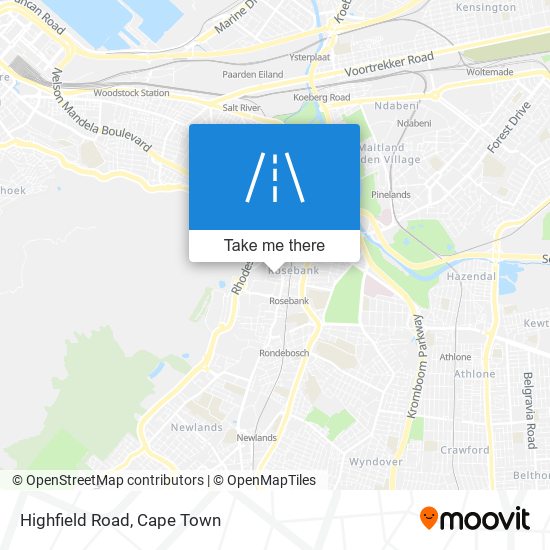 Highfield Road map