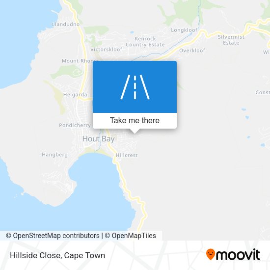 Hillside Close map