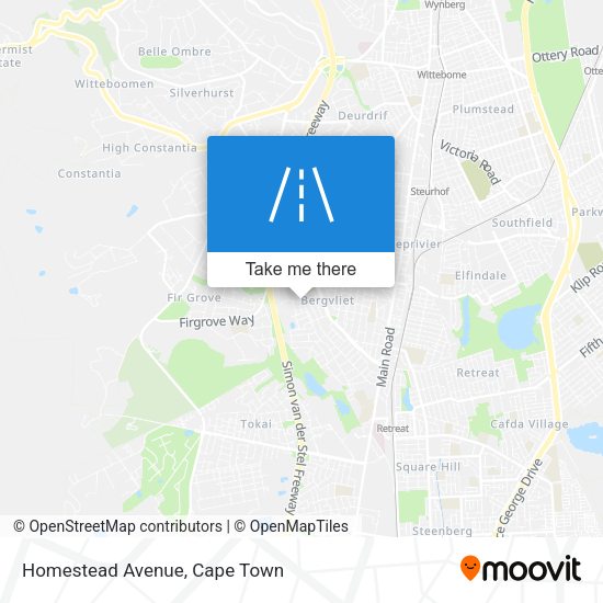 Homestead Avenue map