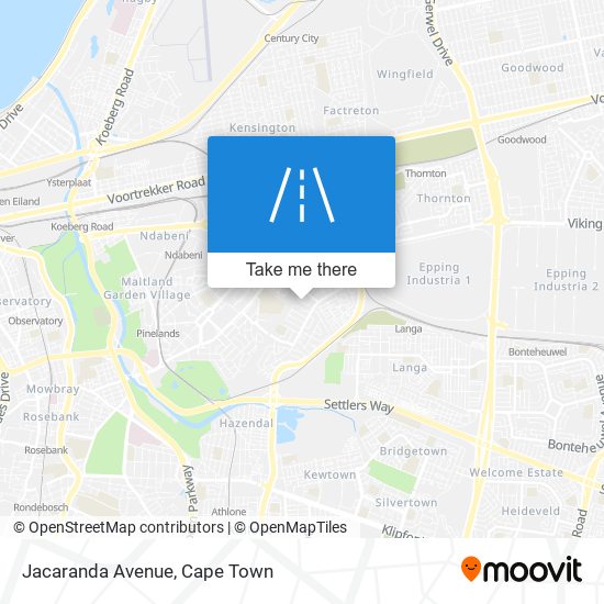 Jacaranda Avenue map