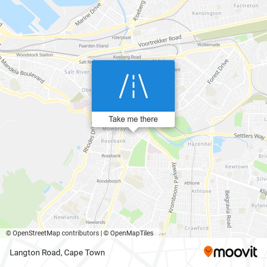 Langton Road map