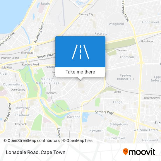 Lonsdale Road map