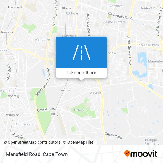 Mansfield Road map