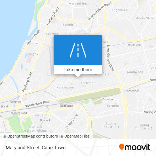 Maryland Street map