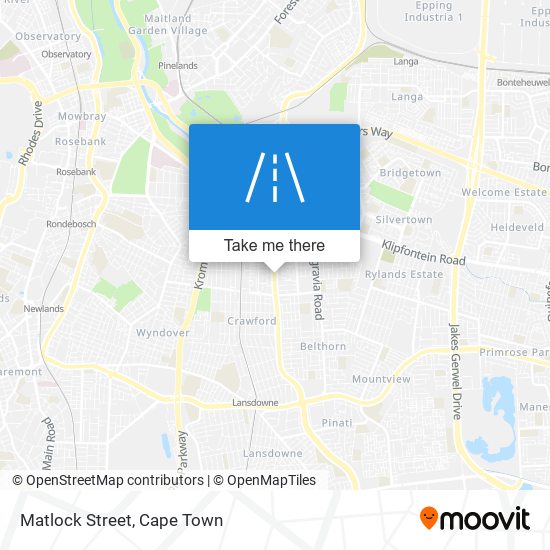 Matlock Street map