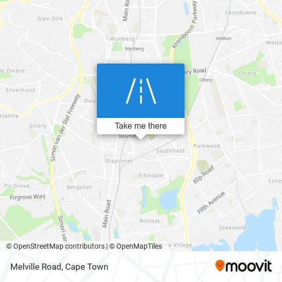 Melville Road map