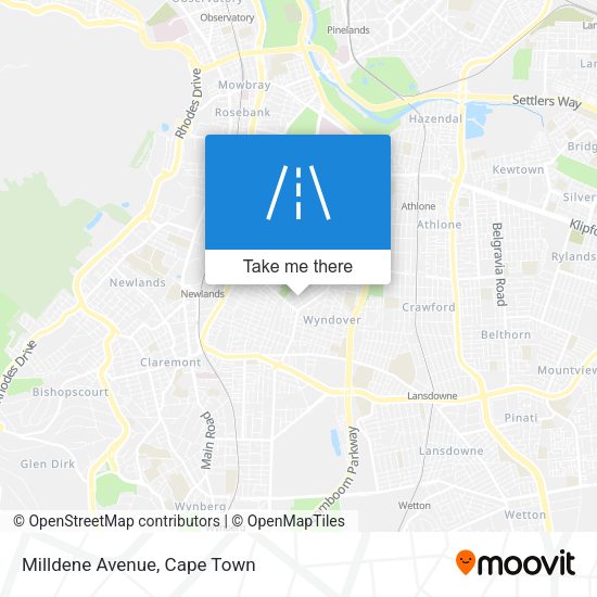 Milldene Avenue map