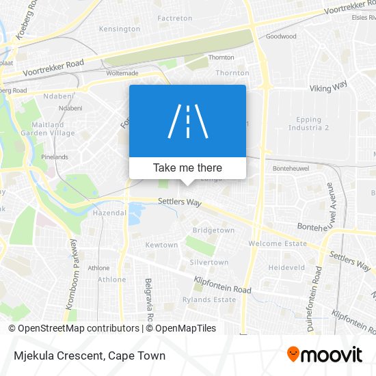 Mjekula Crescent map