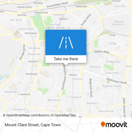 Mount Clare Street map