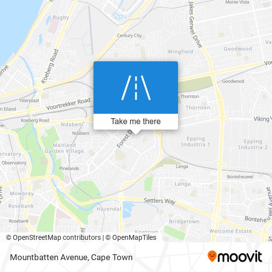 Mountbatten Avenue map