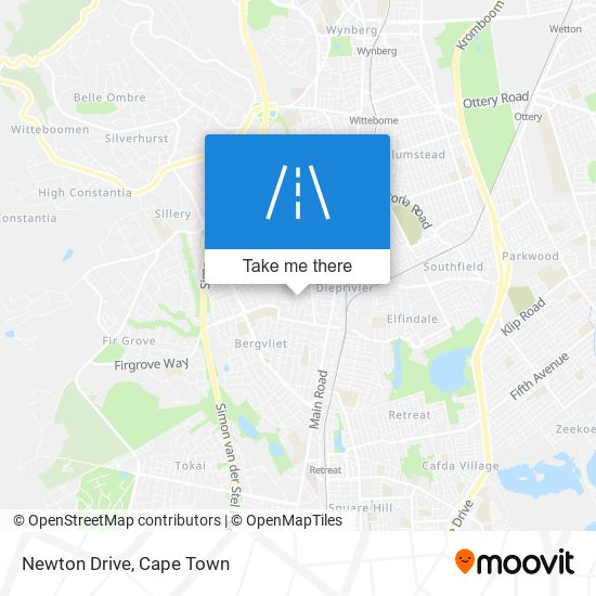 Newton Drive map