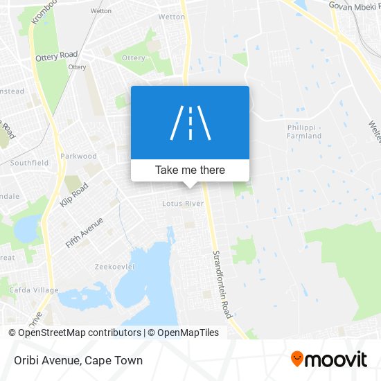 Oribi Avenue map