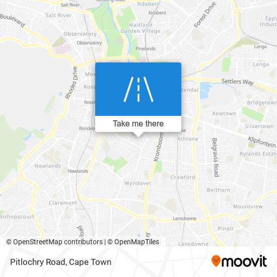 Pitlochry Road map