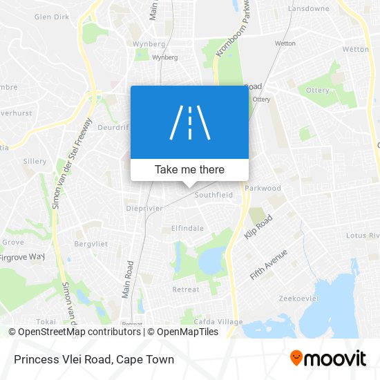 Princess Vlei Road map