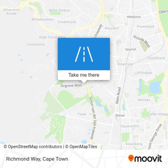 Richmond Way map