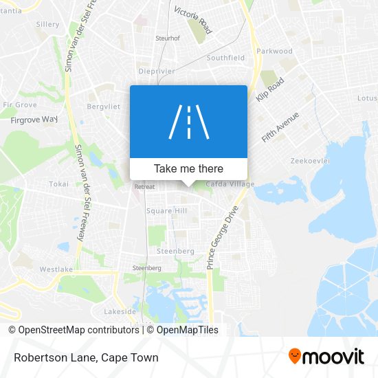 Robertson Lane map