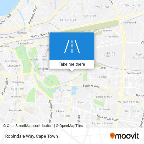 Robindale Way map