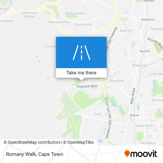 Romany Walk map