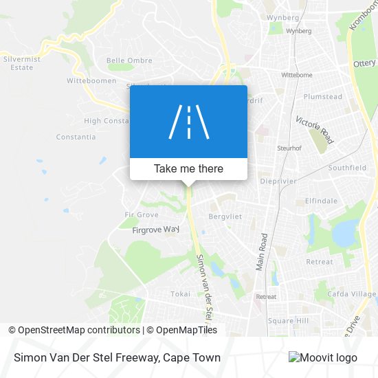 Simon Van Der Stel Freeway map