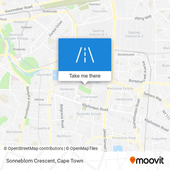 Sonneblom Crescent map