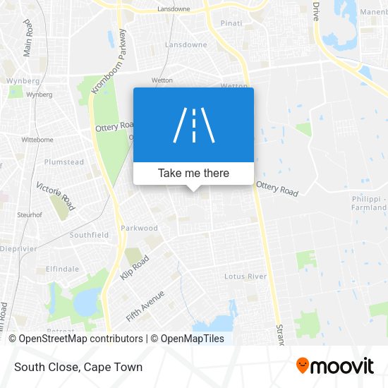 South Close map
