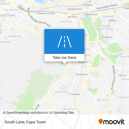 South Lane map