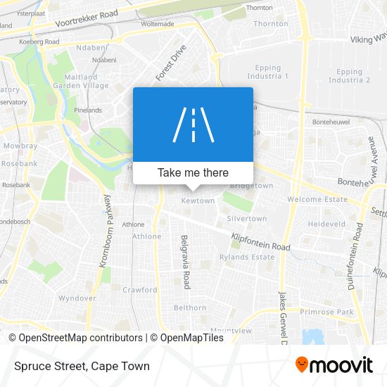 Spruce Street map
