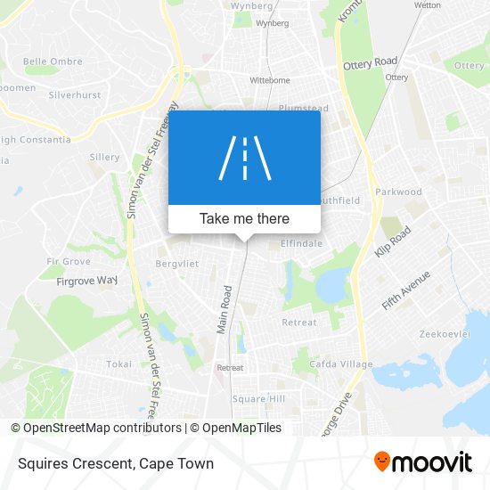 Squires Crescent map