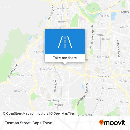 Tasman Street map