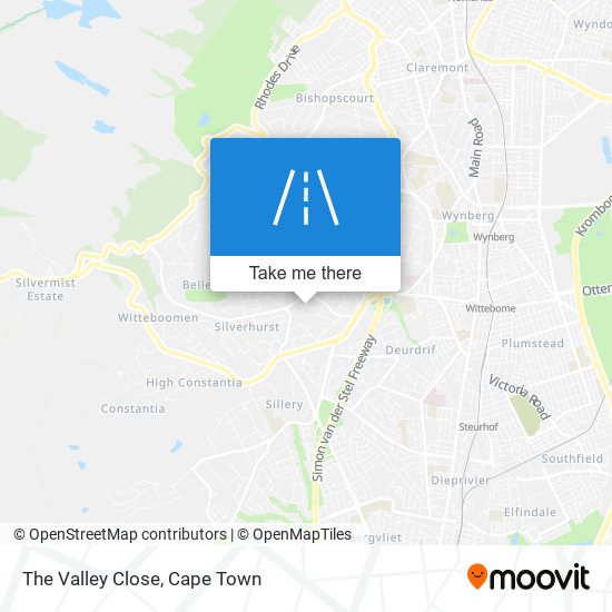 The Valley Close map