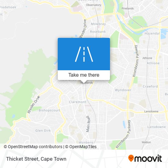 Thicket Street map