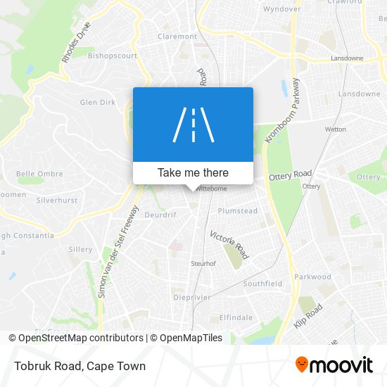 Tobruk Road map