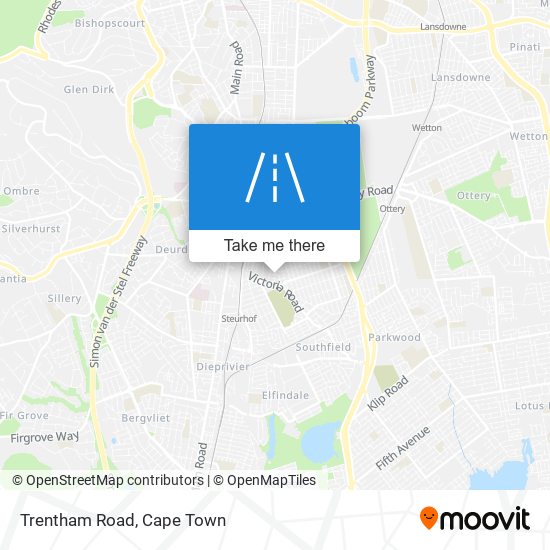 Trentham Road map