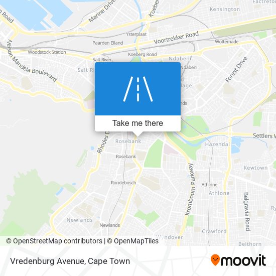 Vredenburg Avenue map