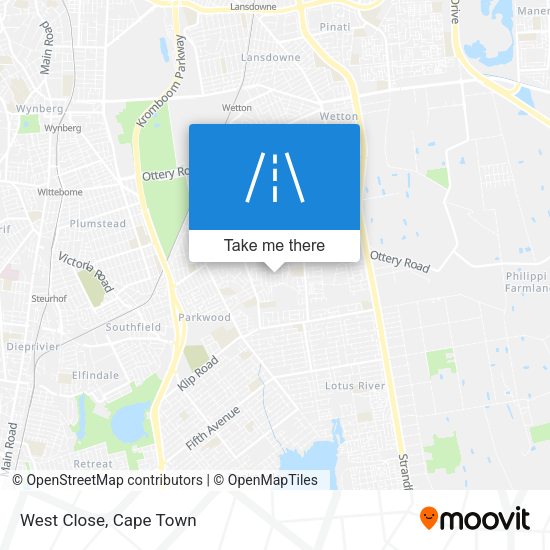 West Close map