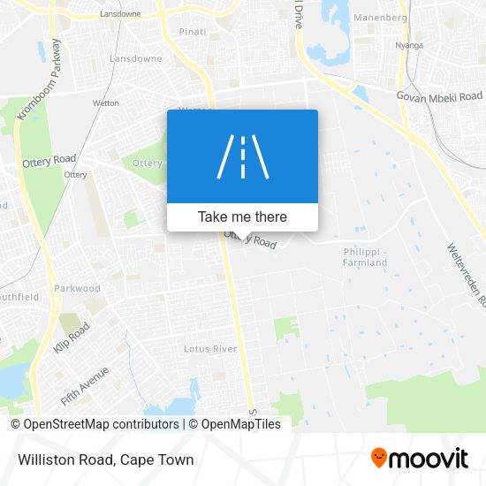 Williston Road map