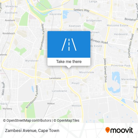 Zambesi Avenue map