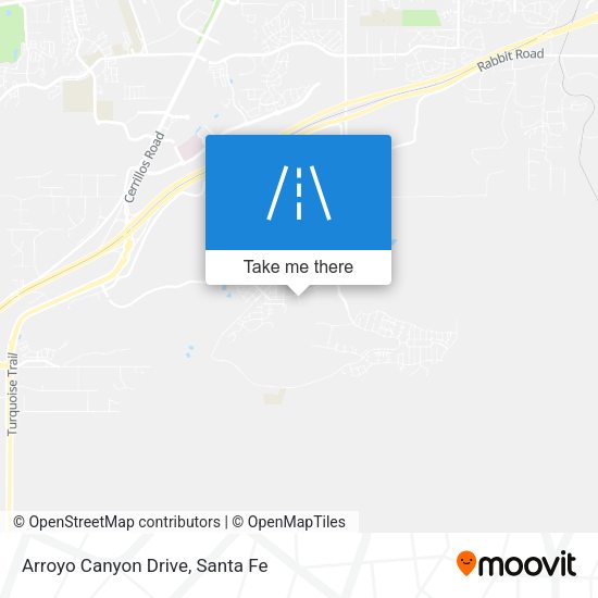 Arroyo Canyon Drive map