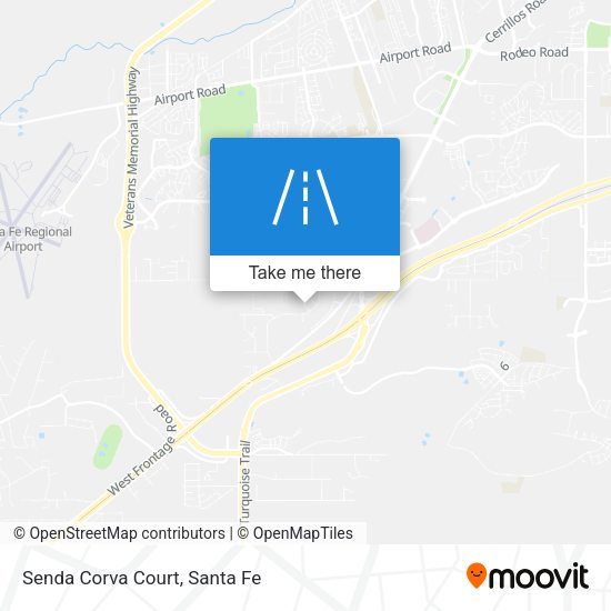Senda Corva Court map
