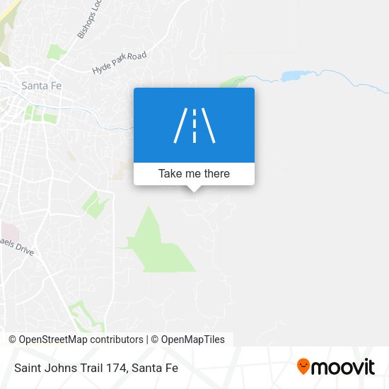 Saint Johns Trail 174 map