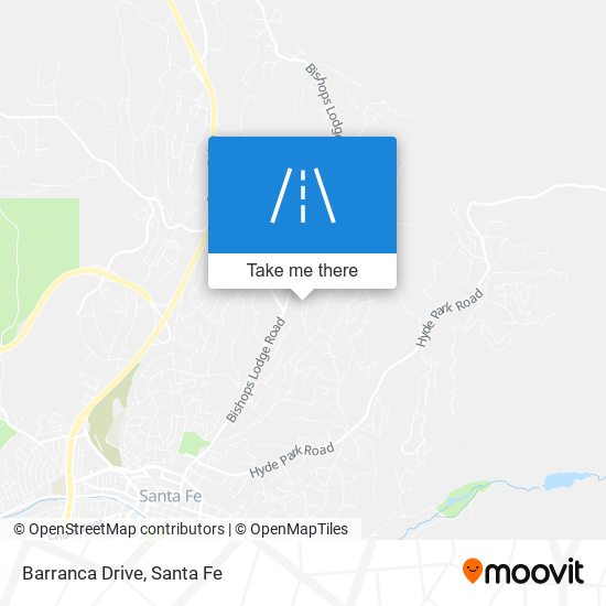 Barranca Drive map