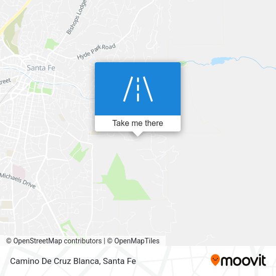 Camino De Cruz Blanca map