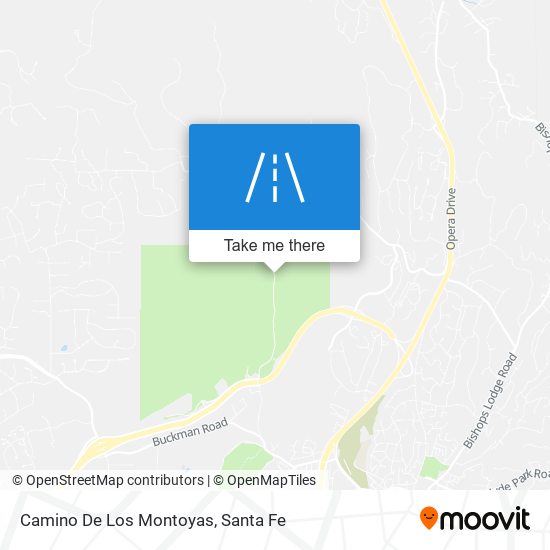 Camino De Los Montoyas map