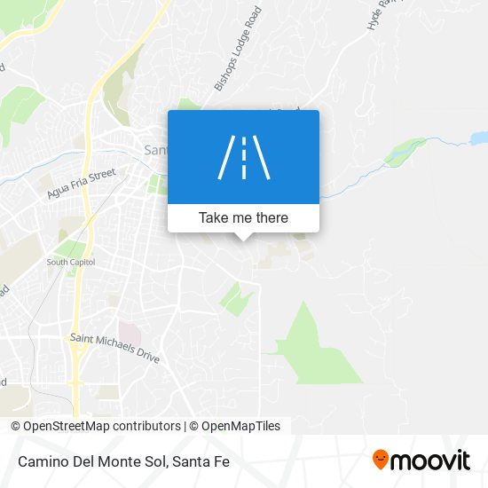 Camino Del Monte Sol map
