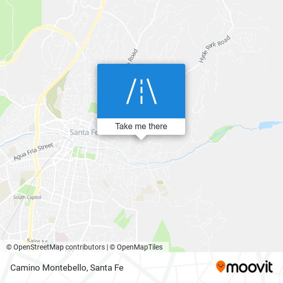 Camino Montebello map